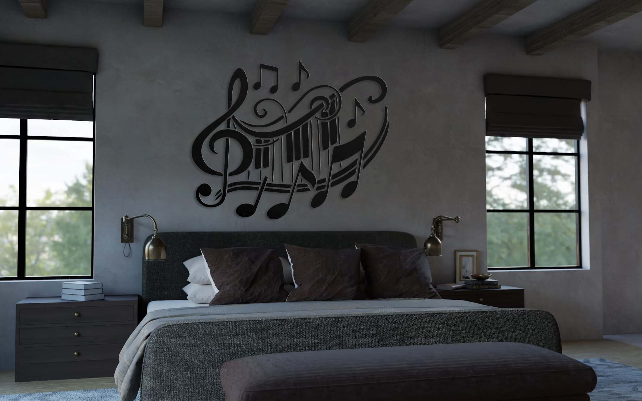 Musical Notes Stencil - Image 2