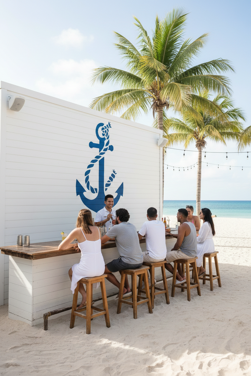 Anchor with Twisted Rope Stencil - Image 1