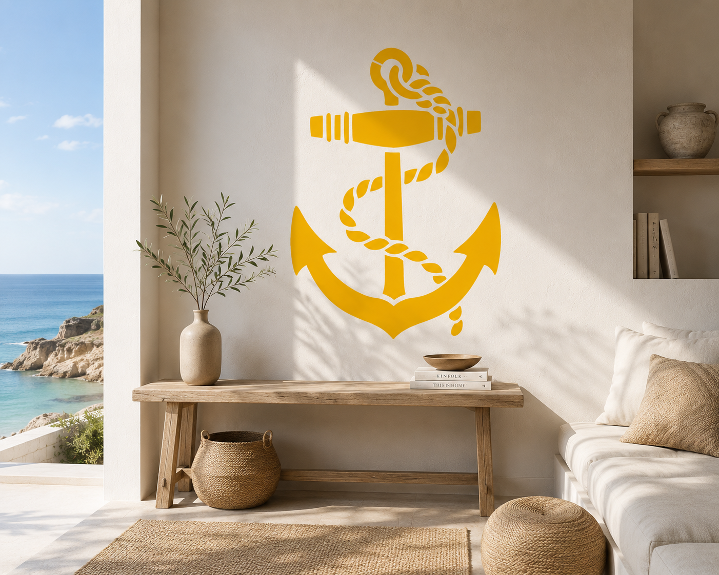 Nautical Rope Anchor Stencil - Image 3