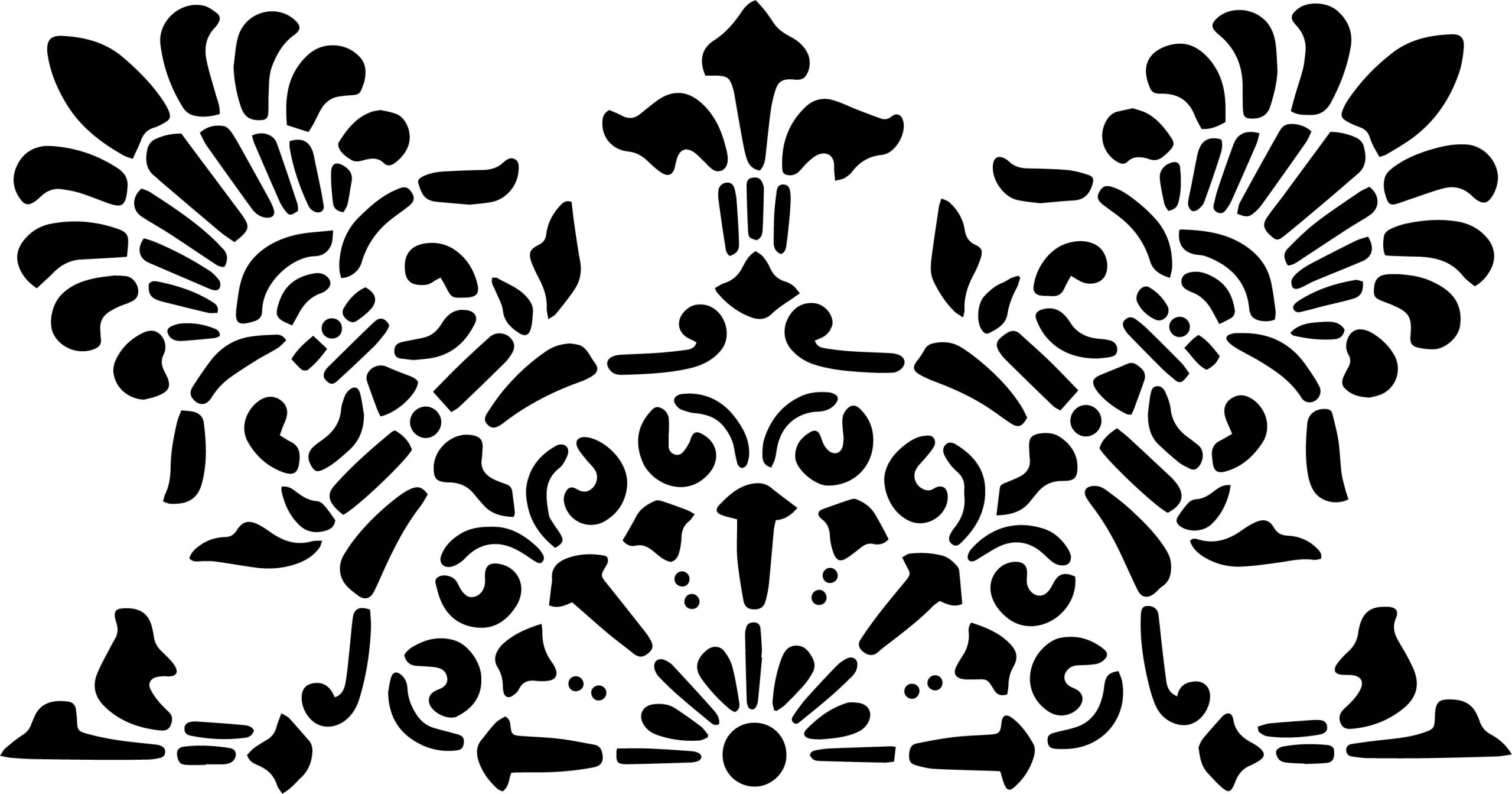 Ornamental Flourish Stencil