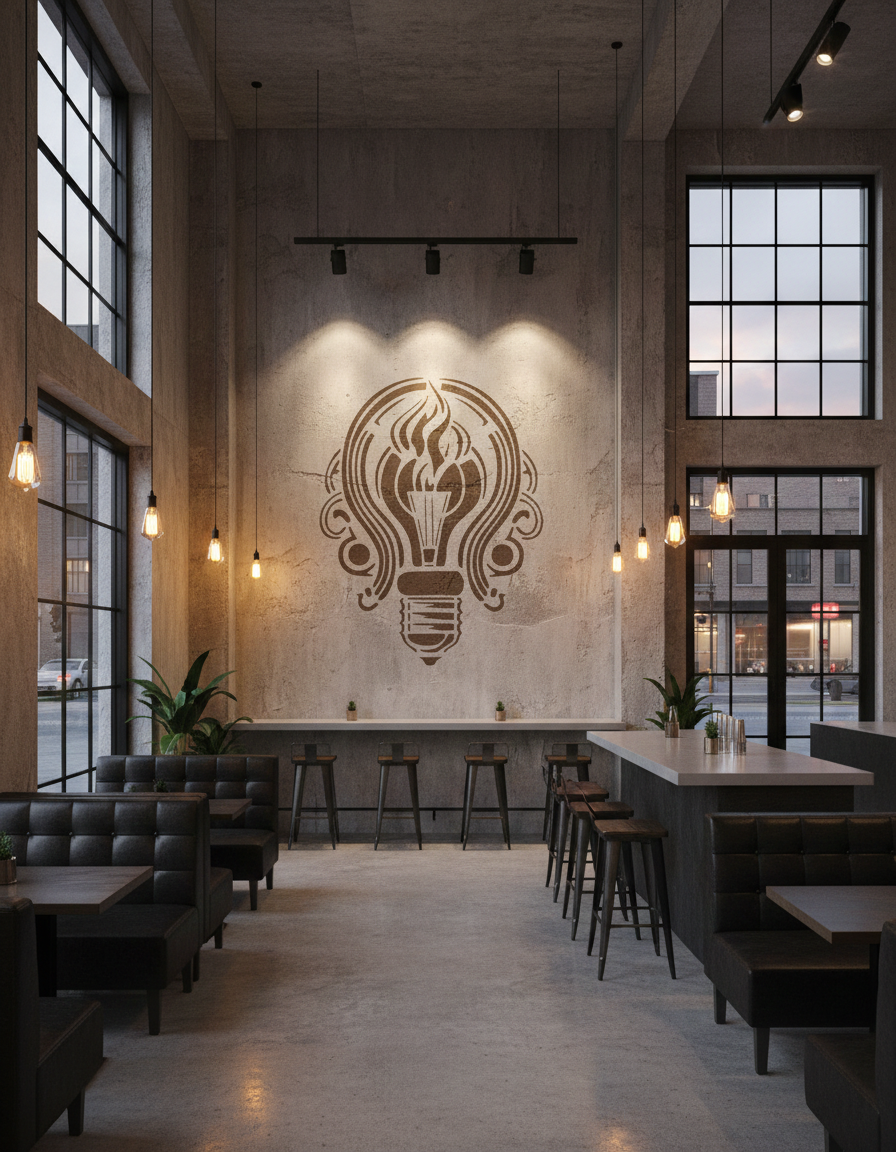 Lightbulb Stencil - Image 1