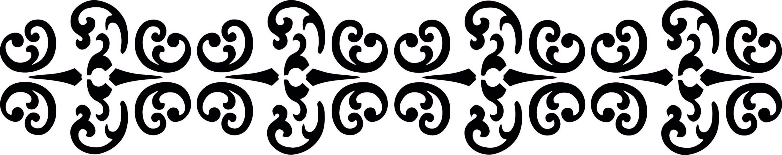 Ornamental Stripe Stencil