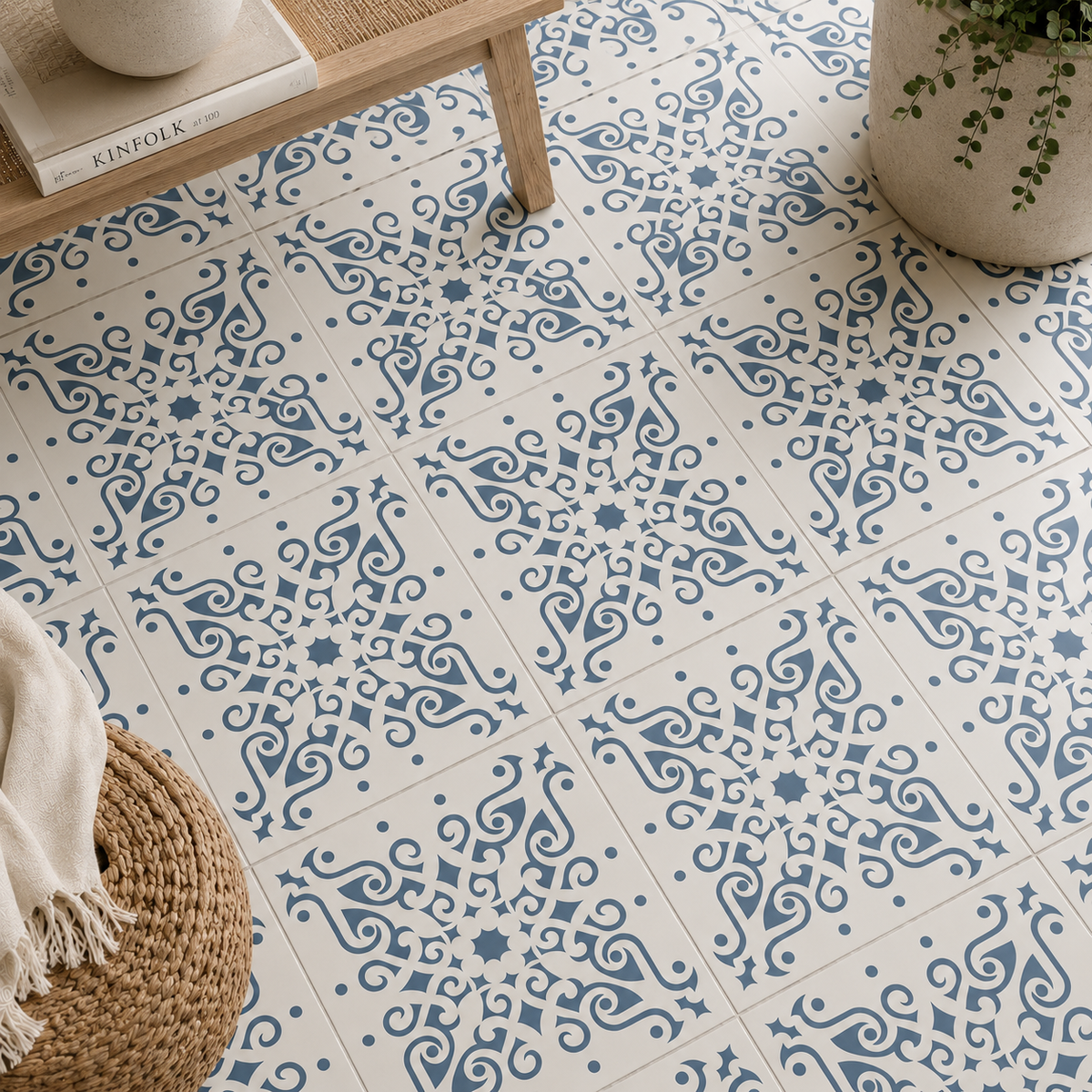 Ornamental Tile Stencil - Image 1