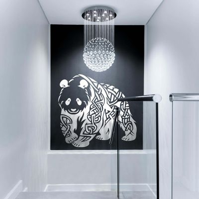 Stencil de Silhueta de Panda