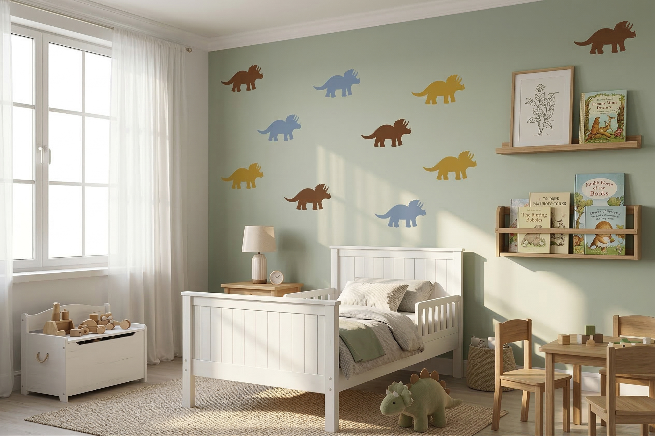 Triceratops Dinosaur Stencil