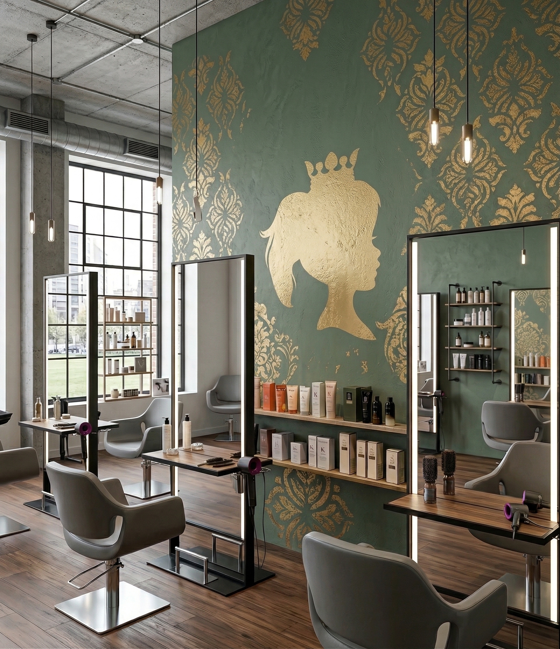 Stencil Silhouette Principessa