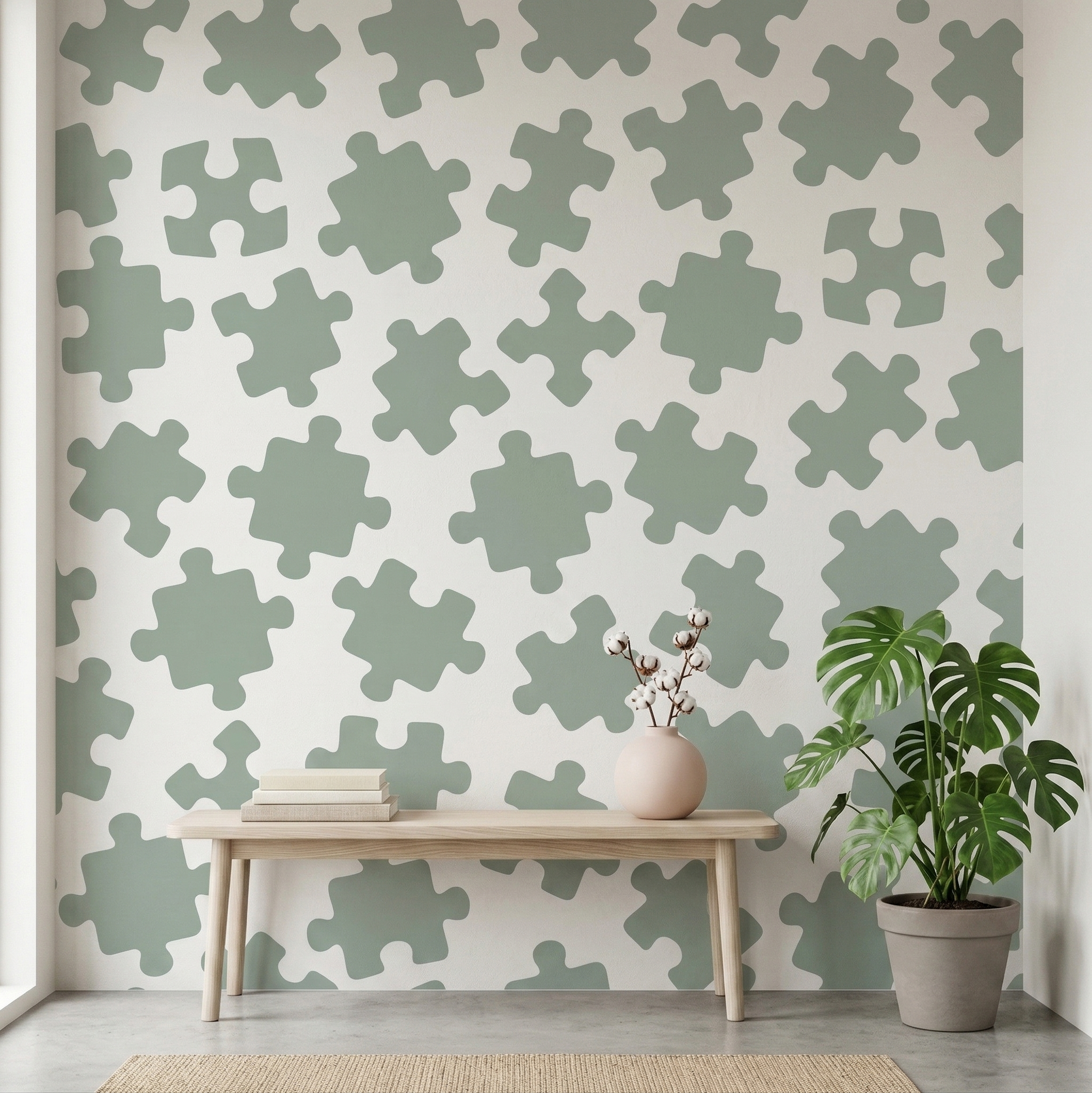 Puzzle Pattern Stencil - Image 2