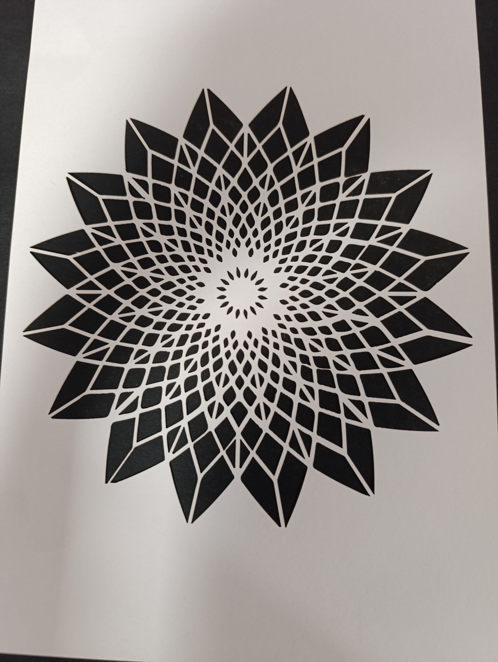 Radiant Bloom Stencil