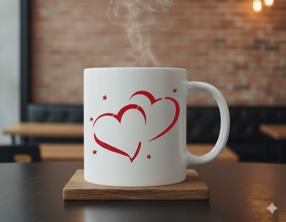 Double Heart Stencil - Image 4