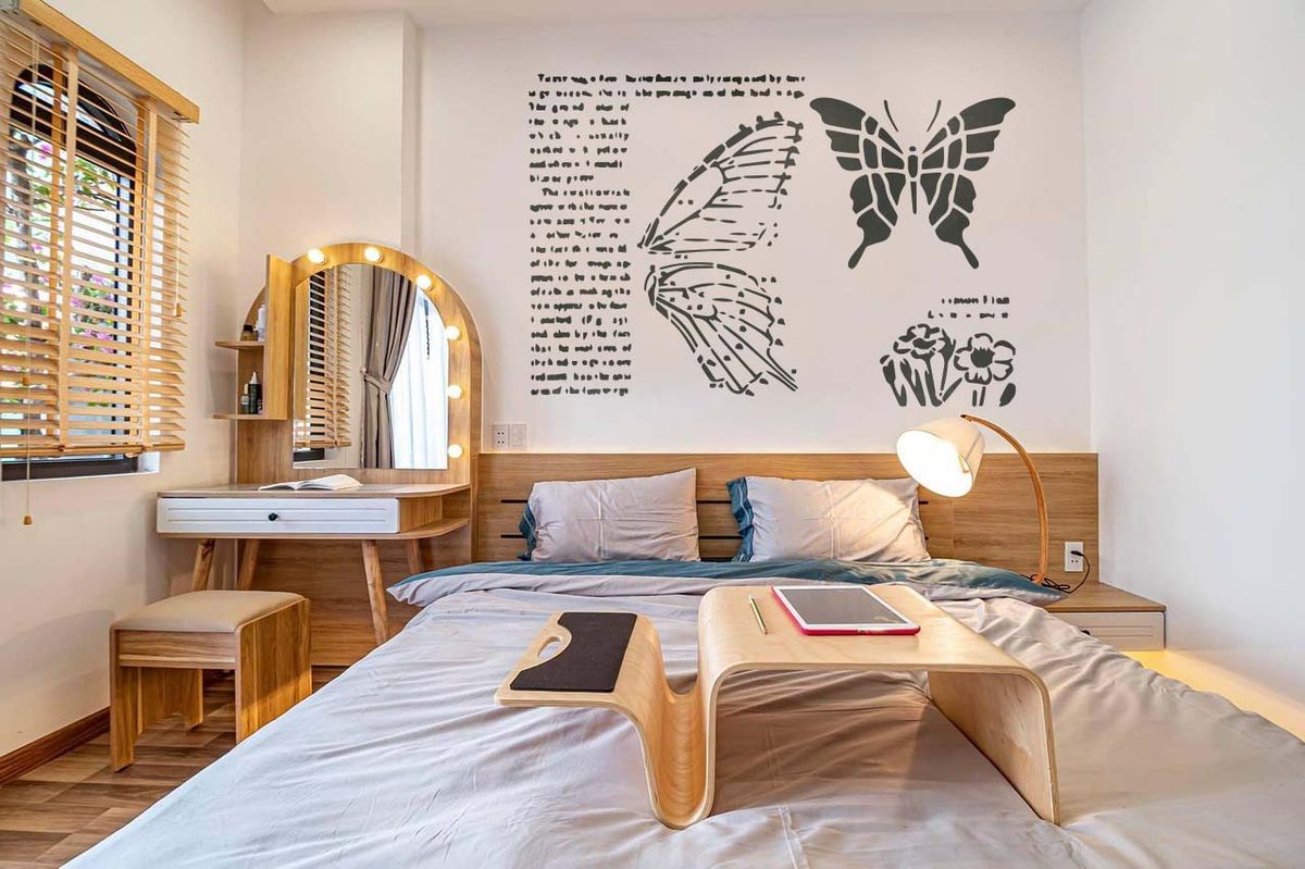 Reusable Butterfly Script Stencil