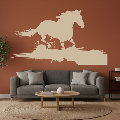 Stencil Cavalo Correndo