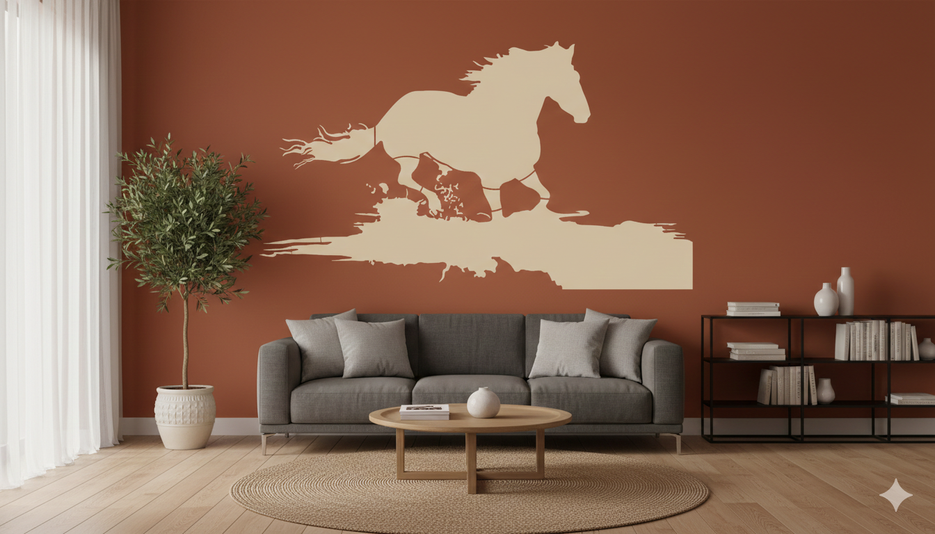 Running Horse Stencil - Image 2