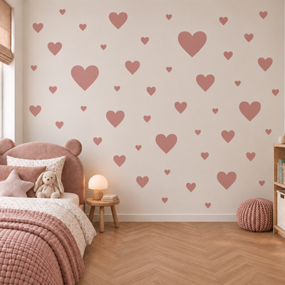 Hearts Stencil