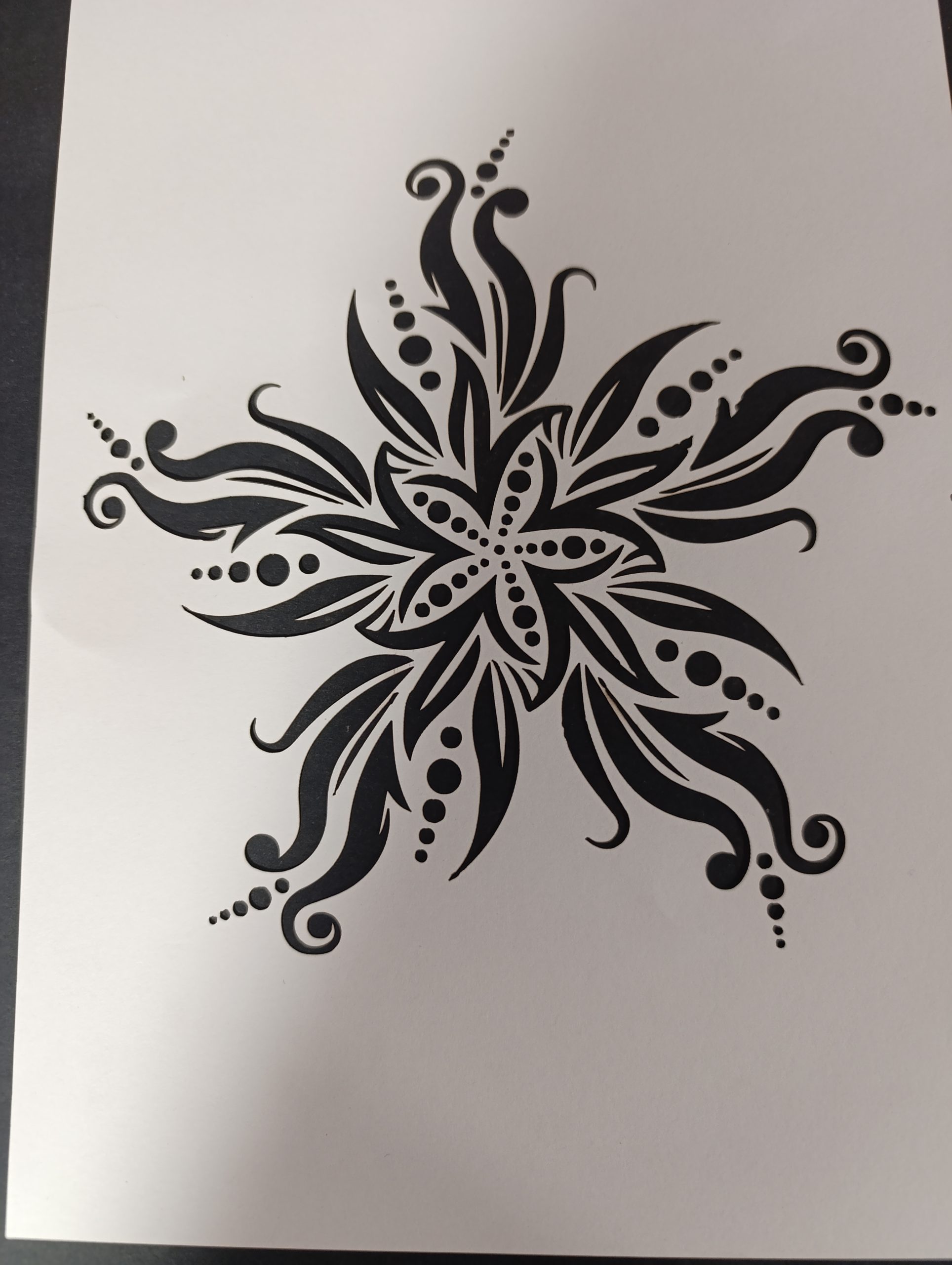 Sea Star Swirl Stencil