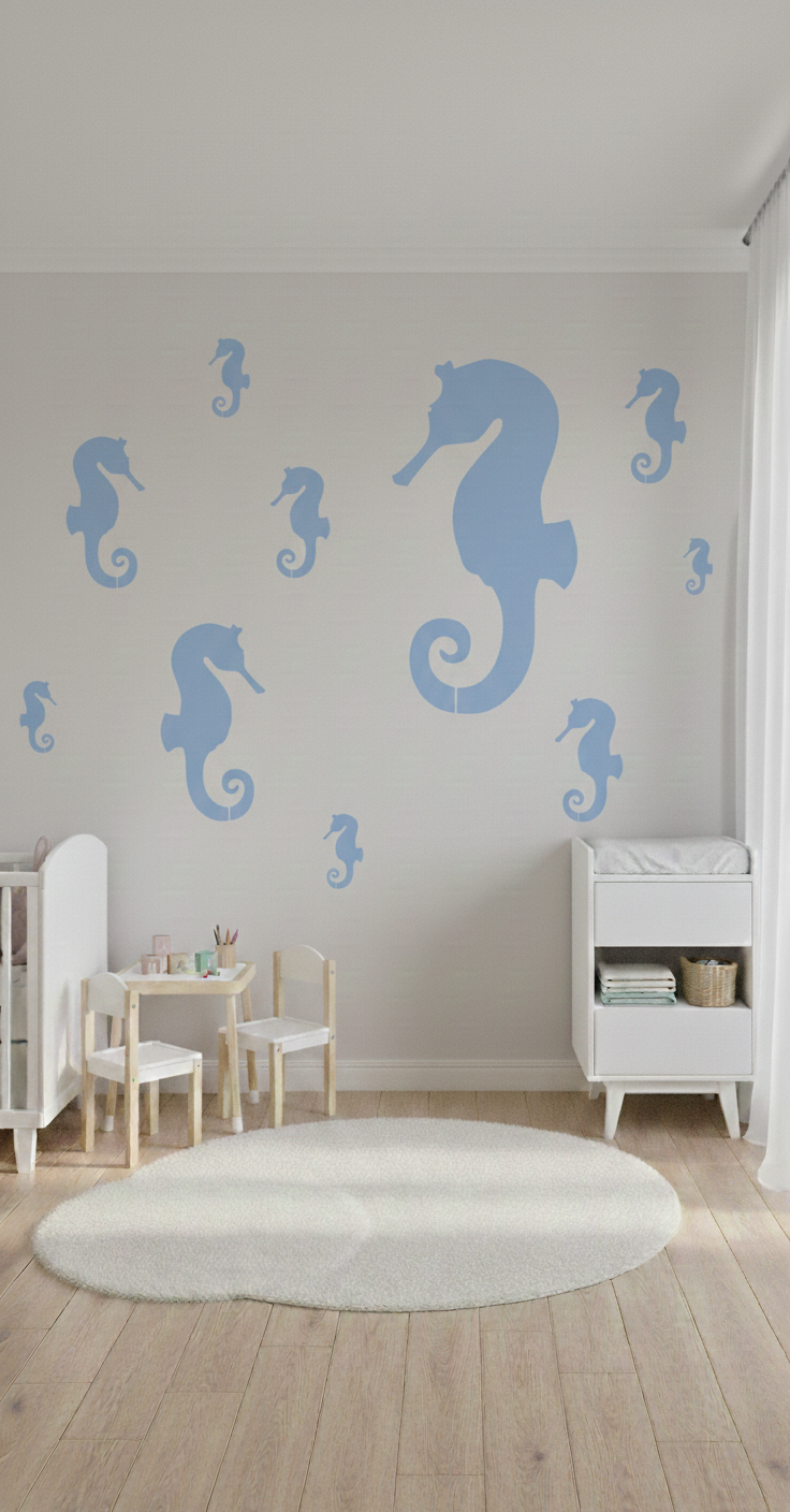 Seahorse Stencil - Image 3