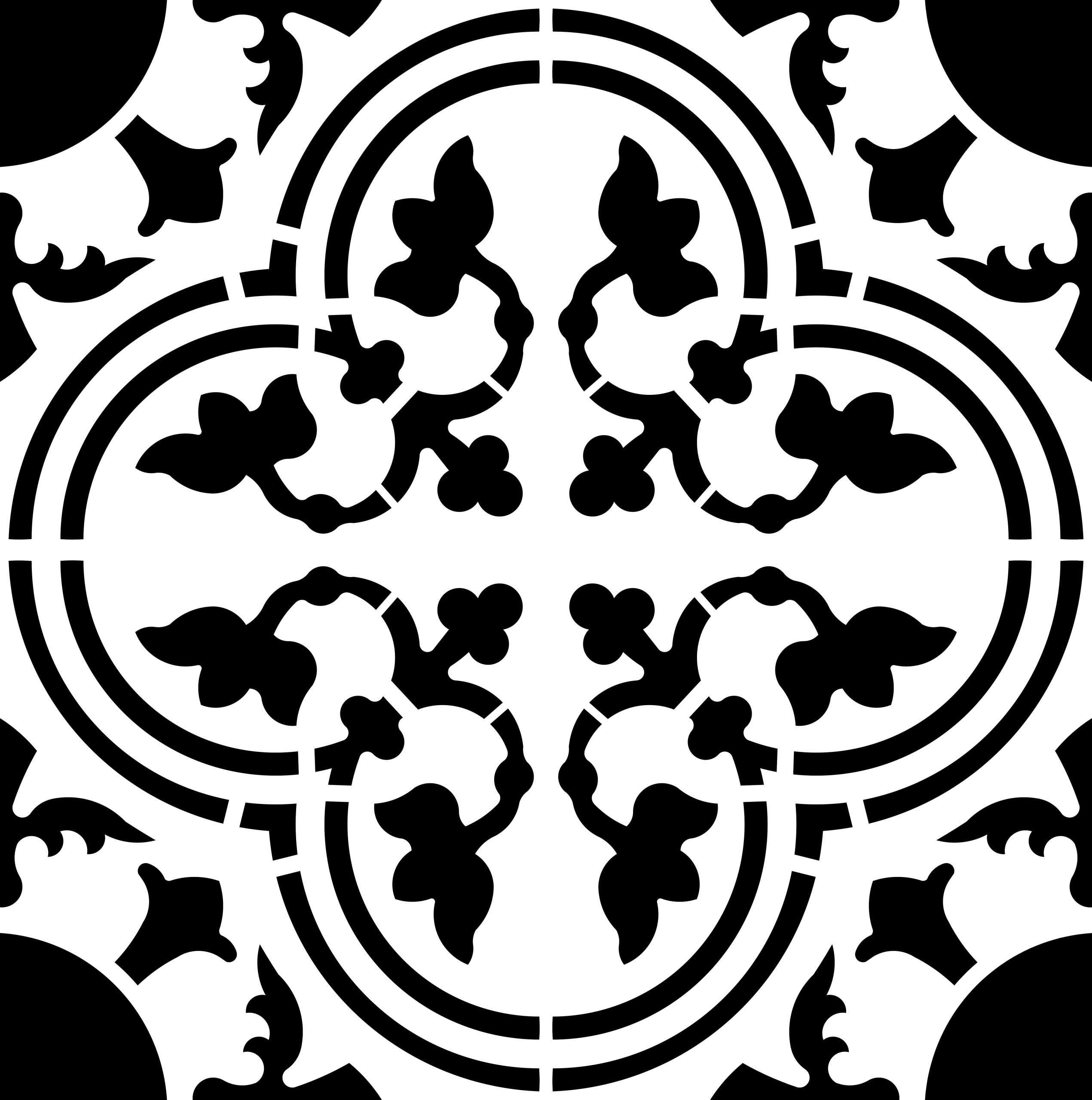 Seville Tile Stencil