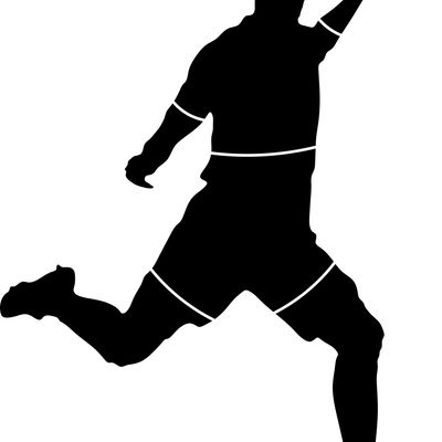 Estêncil de Jogador de Futebol