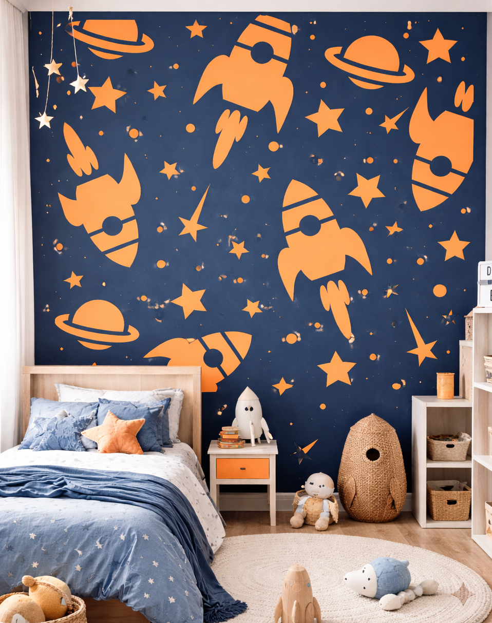 Rocket & Space Adventure Schablon - Image 2