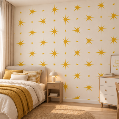 Sparkle Stars Stencil