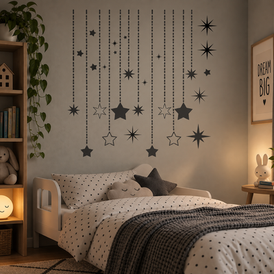 Starry Cascade Stencil