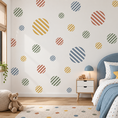 Stripes Circle Stencil (5 pcs)