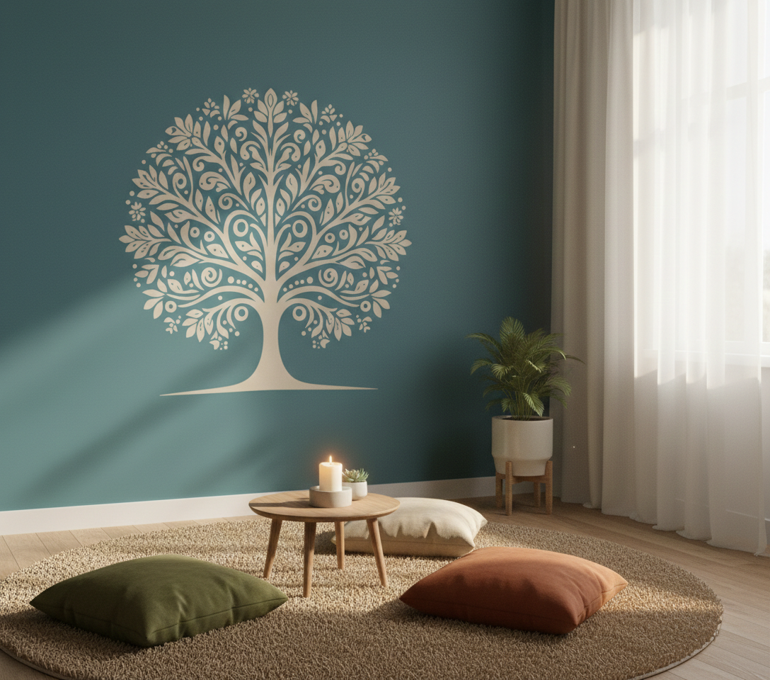 Floral Tree Stencil - Image 3