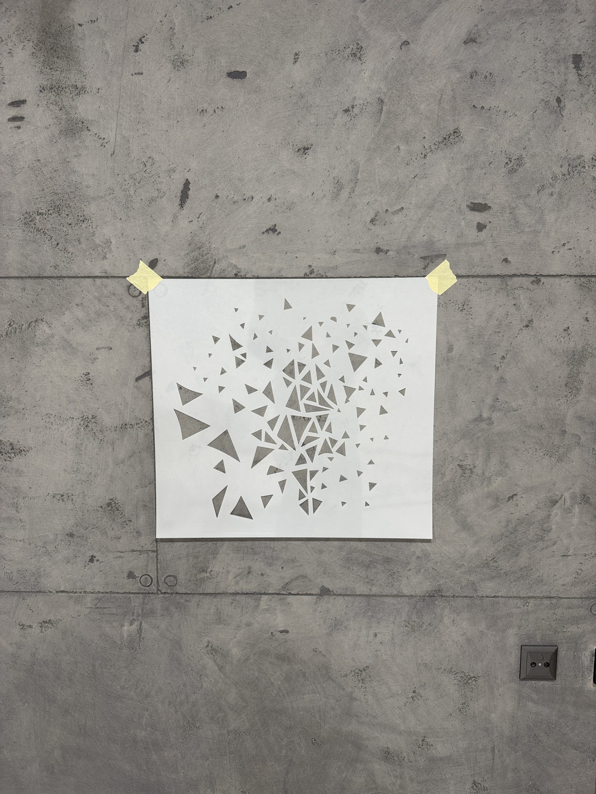 Triangle Shape Stencil