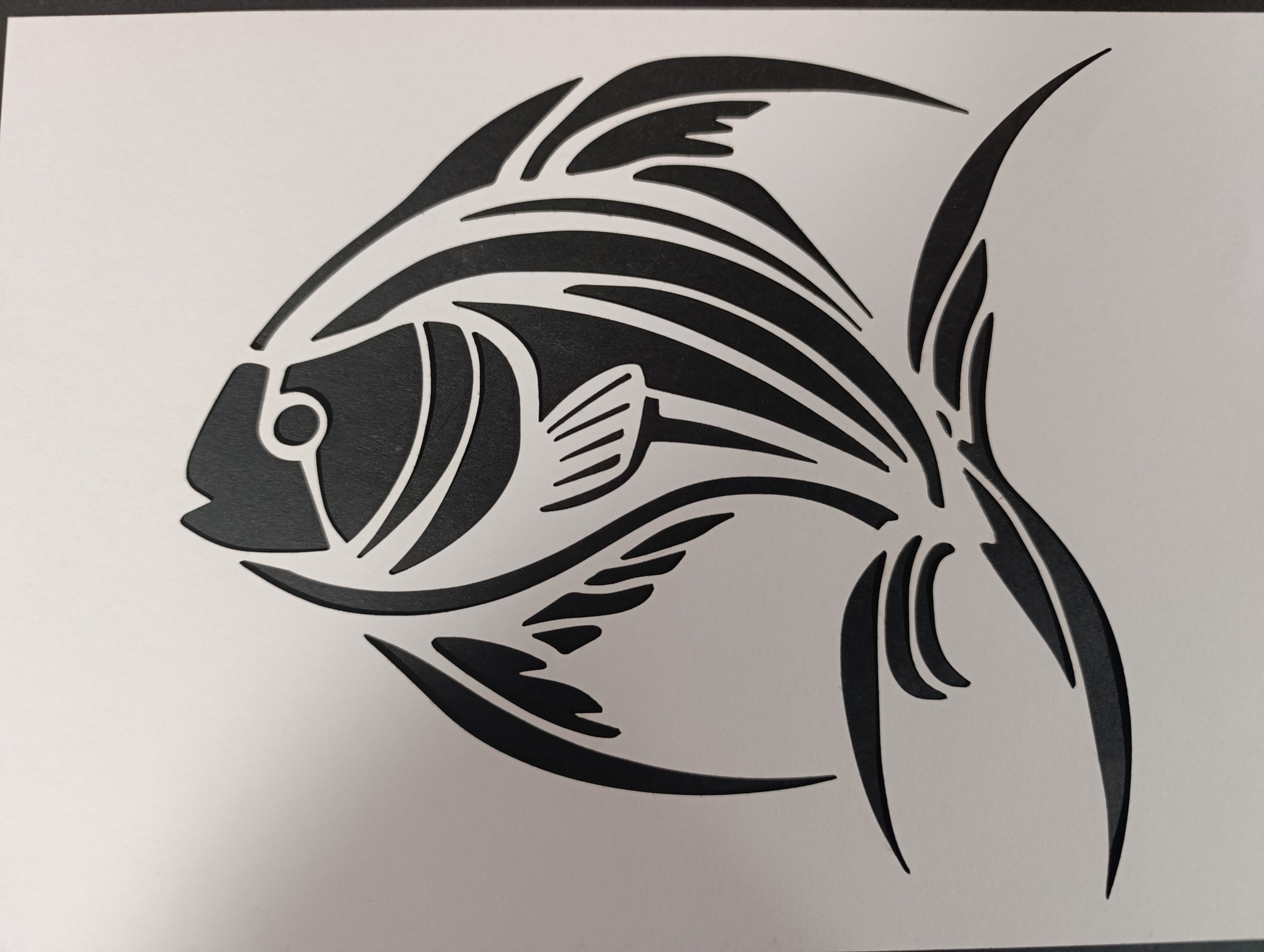 Tropical Fish Stencil