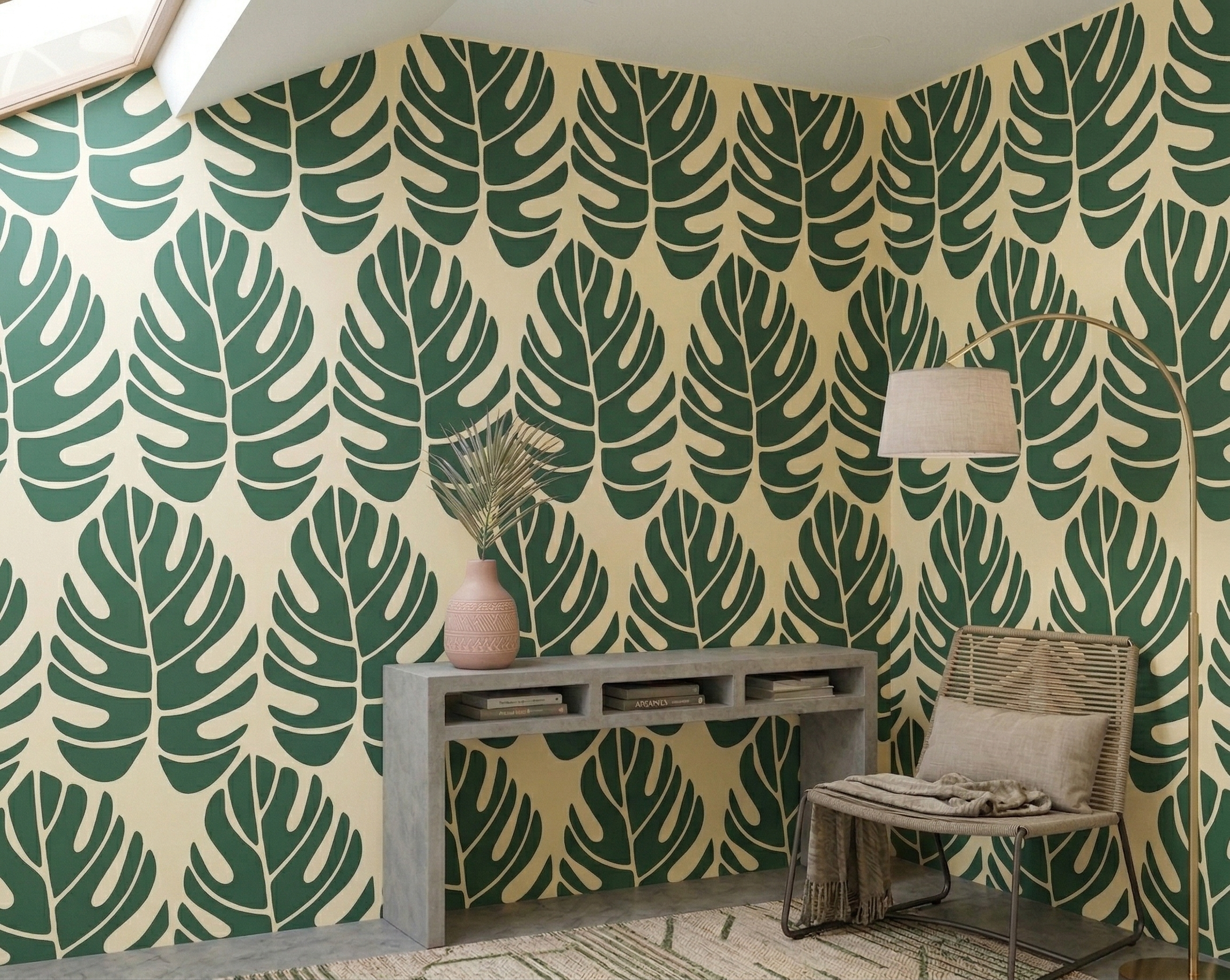 Șablon cu Model Tropical Monstera - Image 3