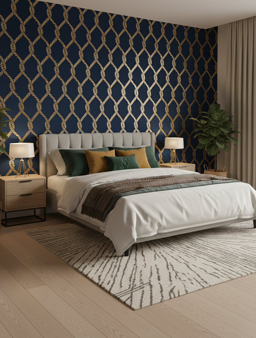 Twisted Rope Pattern Stencil - Image 2