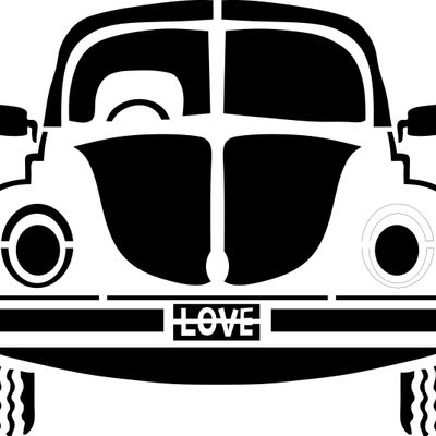 Stencil de Carro Vintage