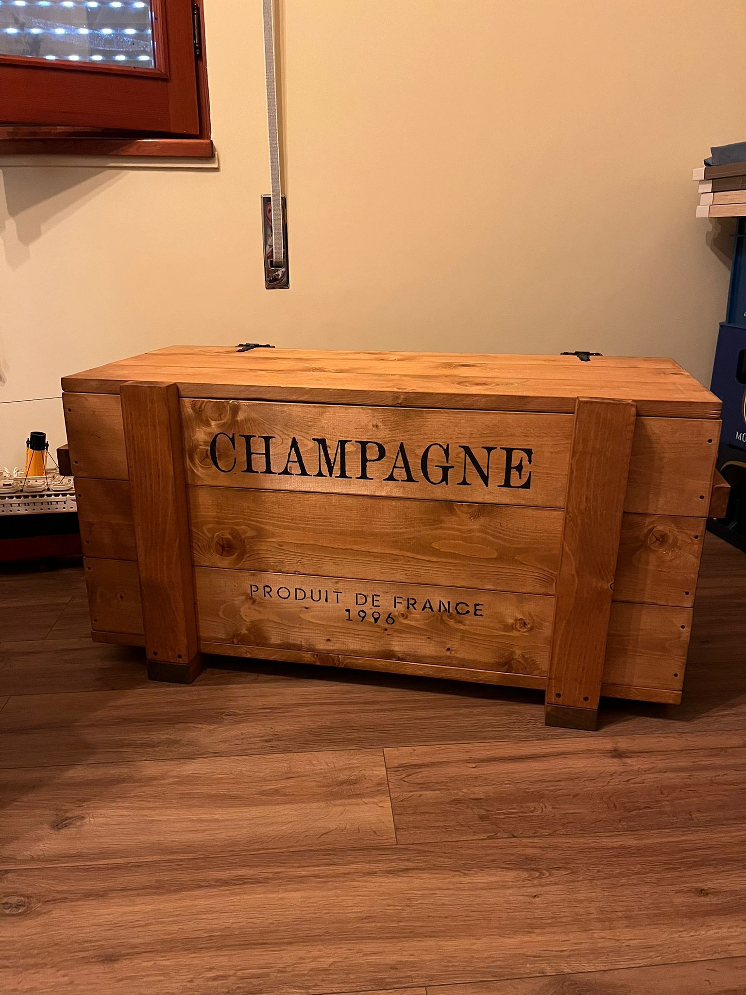 Vintage Wood Box Transformation with Custom Letter Stencils