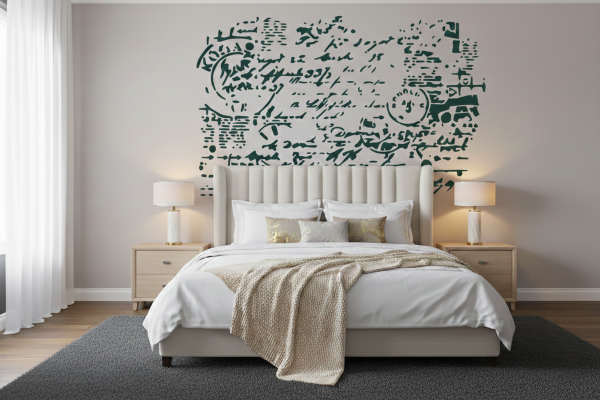Vintage Script Stencil - Image 2