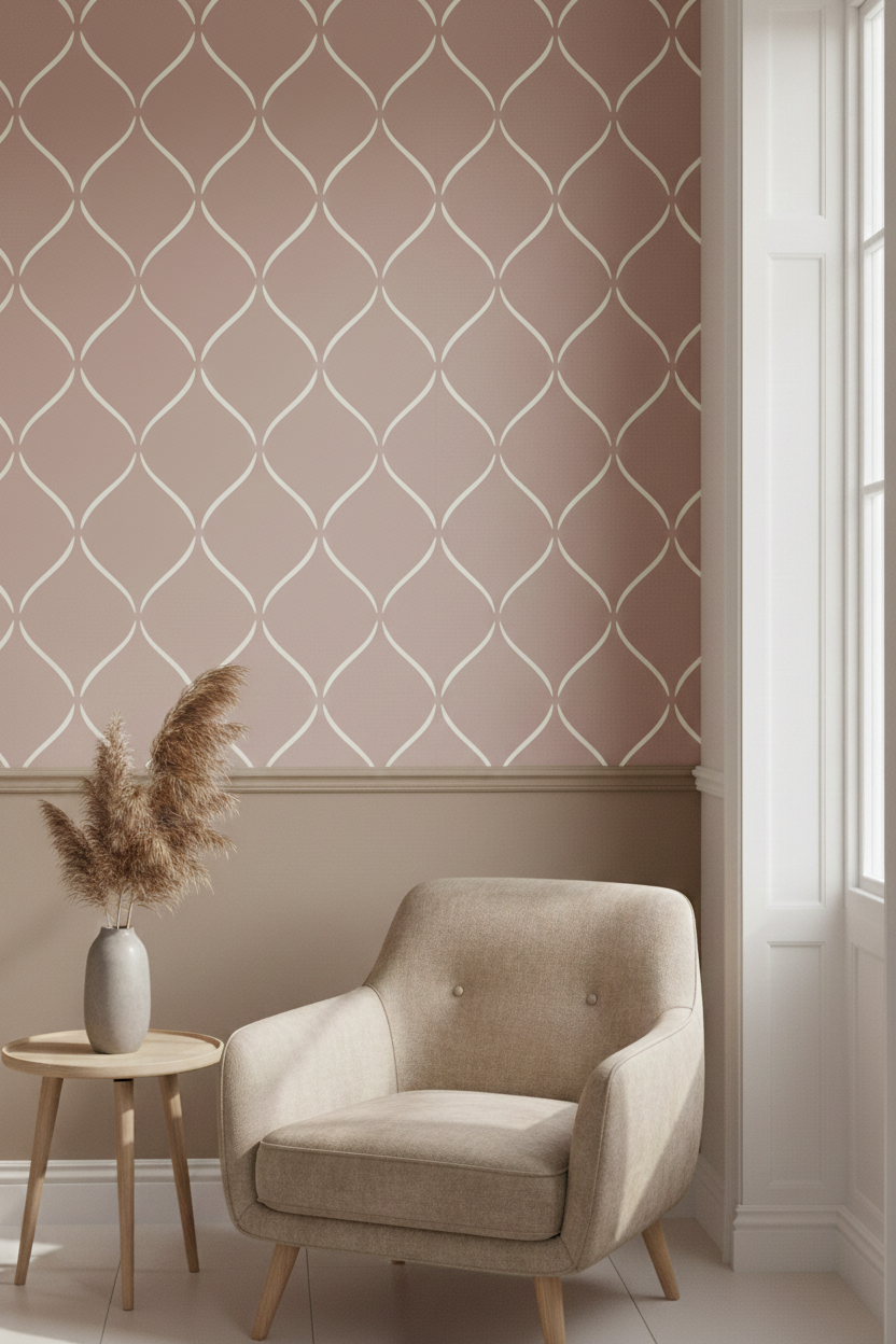 Wave Pattern Stencil - Image 1