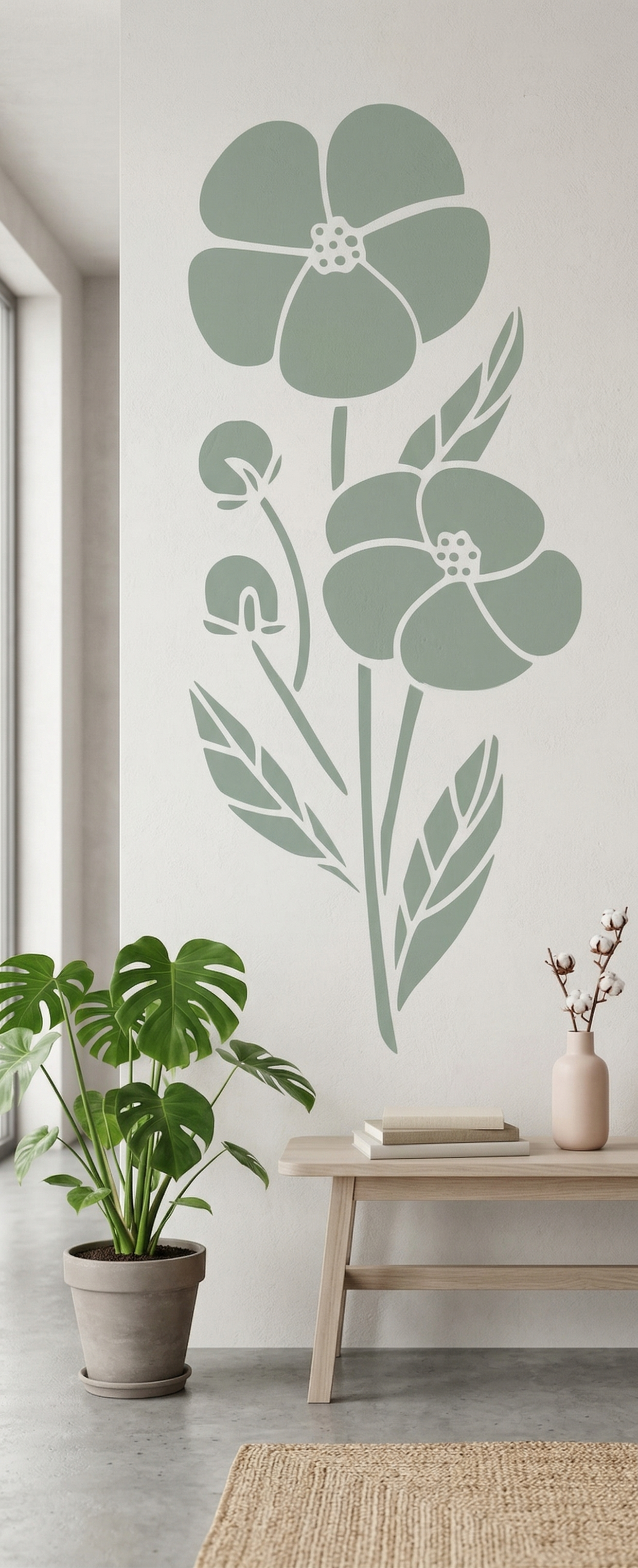 Wildflower Trio Stencil - Image 2