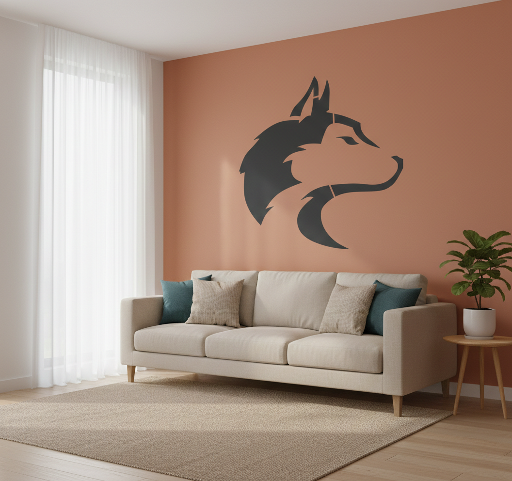 Wolf Head Stencil - Image 2