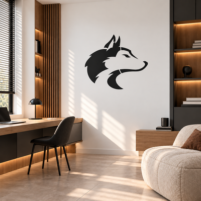 Wolf Head Stencil
