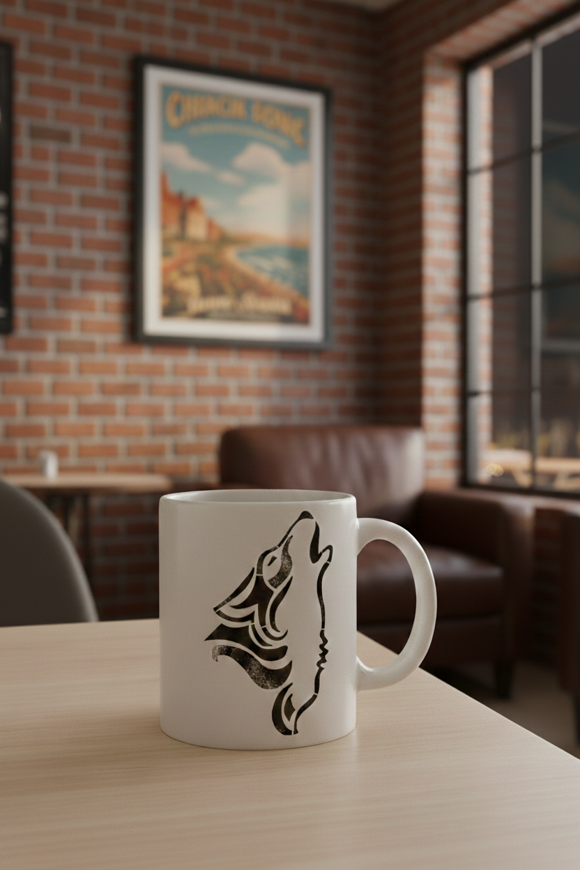 Howling Wolf Stencil - Image 4